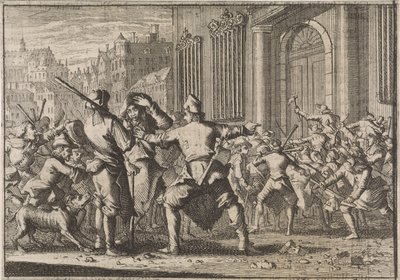 Revolt i Barcelona, ​​1640 av Caspar Luyken (attributed to)