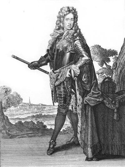 Joseph I, Helige romerske kejsare 1678-1711 - Porträtt av kejsar Josef I av det heliga riket (1678-1711), tysk romersk kejsare” I - teckningar av Caspar Luyken - Graverade & publicerade av Christoph Weigel (Nürnberg 1703). av Caspar Luyken