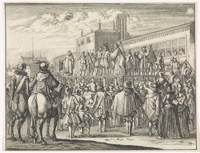 Offentligt tal av mästare Godefroy Bousart i Atrecht av Caspar Luyken