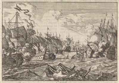 Slaget vid Solebay, 1672 av Caspar Luyken