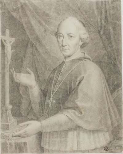 Porträtt av Ecclesiastic av Caspar Netscher