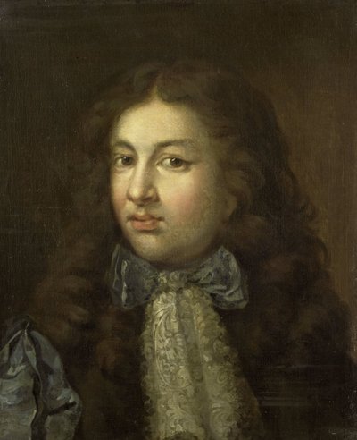 Porträtt av Thedoor Netscher (1661-1728), konstnärens äldsta son av Caspar Netscher
