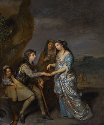 Lyckoplattan av Caspar Netscher