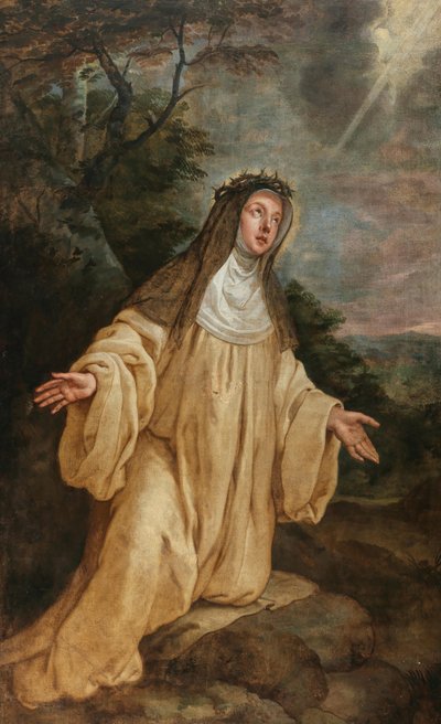 Sankta Katarina av Siena. av Caspar de Crayer