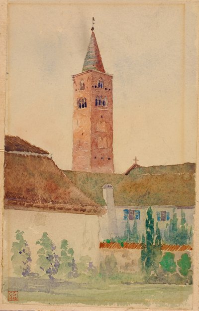 Kyrktorn, Italien av Cass Gilbert