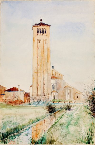 Tornet, katedralen i Torcello, 1898-1916. av Cass Gilbert