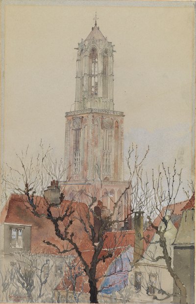 Tornet på katedralen i Utrecht, Holland av Cass Gilbert