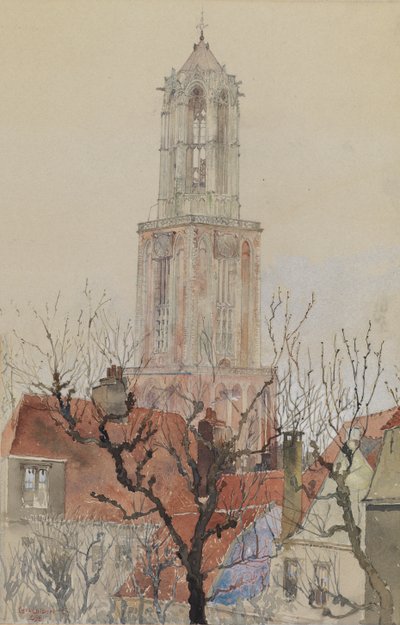 Tornet i katedralen i Utrecht, Holland, 1898. av Cass Gilbert