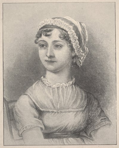 Jane Austen (gravyr) av Cassandra (after) Austen