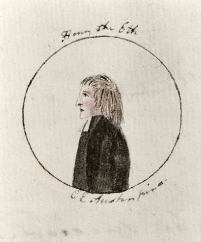 Henrik VI, ca 1790 (penna & bläck och wc på papper) av Cassandra Austen
