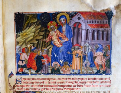 Miniatyr från Vermeil Book of Montserrat av Catalan School