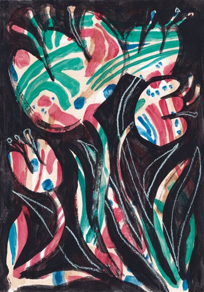 Livfulla abstrakta blommor av Catalina Somolinos