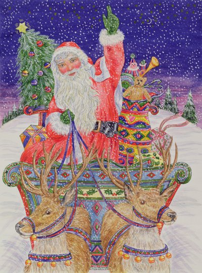 Jultomten ger sig ut på julafton (wc på papper) av Catherine Bradbury
