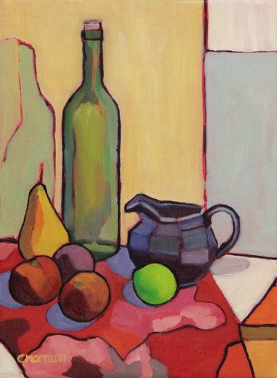 Geometry of Color, 2023 (olja på duk) av Catherine J Martzloff