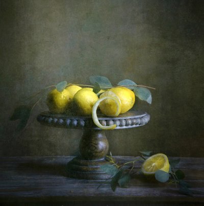 Stilleben med en melankolisk citron av Catherine Wang