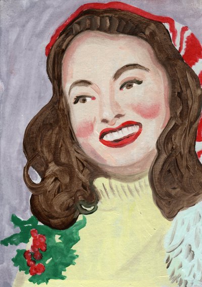 Ann 2, 2023 (olja på papper) av Cathy Lomax