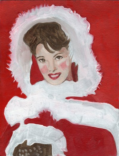 Annette, 2023 (olja på papper) av Cathy Lomax