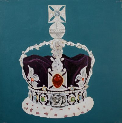Crown Jewels 5, 2001 (olja på duk) av Cathy Lomax