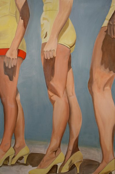 Legs, 2007 (olja på duk) av Cathy Lomax