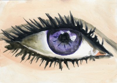 Liz, 2013 (olja på papper) av Cathy Lomax