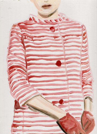 Stars in Stripes (MF), 2015 (olja på papper) av Cathy Lomax