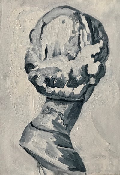 The Merry Maidens: Harper, 2017 (olja på linne) av Cathy Lomax