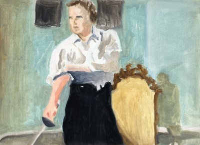 The Plot (Paris 1934), 2011 (olja på papper) av Cathy Lomax