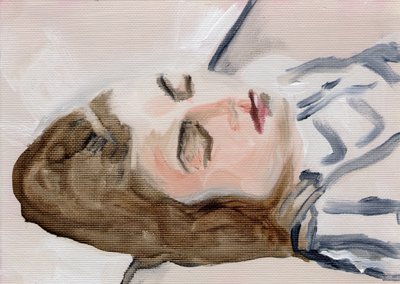 Toni Marachek, 2016 (olja på papper) av Cathy Lomax