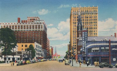 Broadway Looking East, 1942 av Caufield and Shook