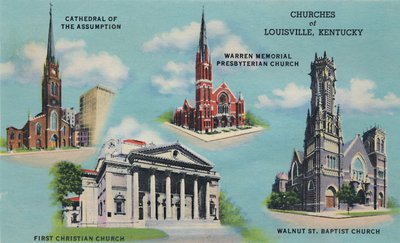 Kyrkor i Louisville, Kentucky, 1942 av Caufield and Shook