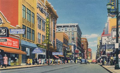 Fourth Ave., Looking North, 1942 av Caufield and Shook