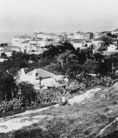 Beirut från American College, Libanon, c1927-c1931. av Cavanders Ltd