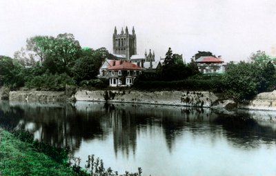 Herefords katedral, 1926. av Cavenders Ltd