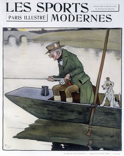 Mete - teckning av C. Aldin i "Modern Sports"" av Cecil Charles Windsor Aldin