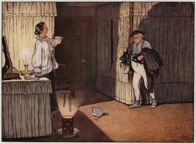 Illustration till The Pickwick Papers av Cecil Aldin (litho i färg) av Cecil Charles Windsor Aldin
