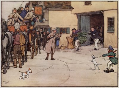 Illustration till The Pickwick Papers av Cecil Aldin av Cecil Charles Windsor Aldin
