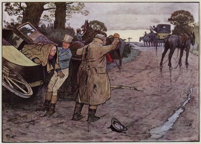 Illustration till The Pickwick Papers av Cecil Aldin av Cecil Charles Windsor Aldin