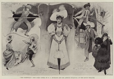 The Chieftain, New Comic Opera av F C Burnard och Sir Arthur Sullivan, på Savoy Theatre av Cecil Charles Windsor Aldin