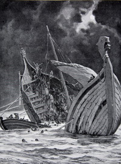 Förlusten av det vita skeppet 1120, illustration från 