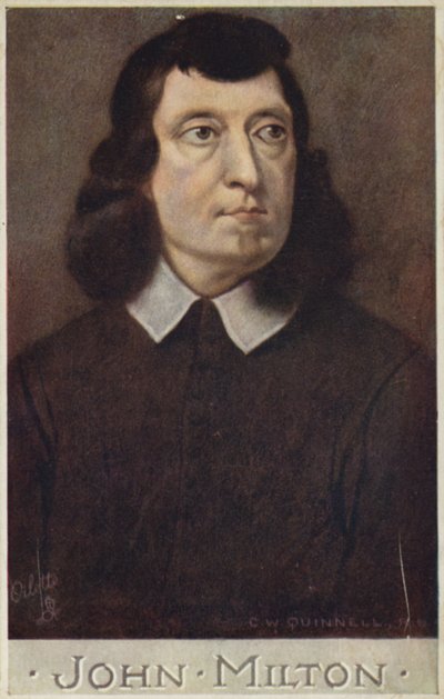 John Milton (1608-1674), engelsk poet av Cecil Watson Quinnell