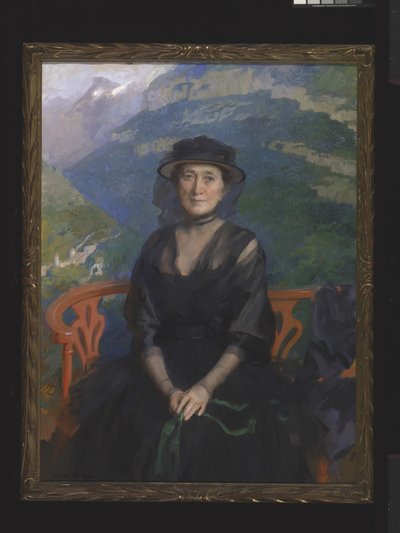 Porträtt av Mrs Addison C. Harris (olja på duk) av Cecilia Beaux