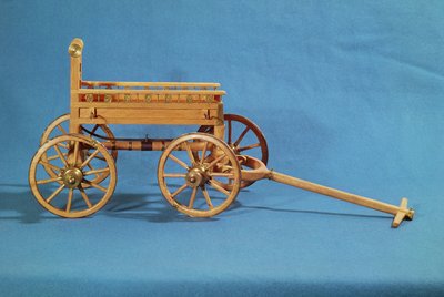 Rekonstruktion av en vagn hittad vid graven till en prinsessa av Vix (trä) av Celtic