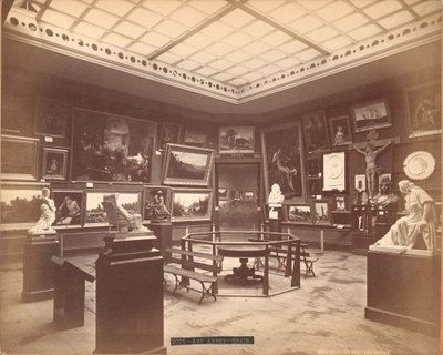 Utsikt över konstannexet i den spanska delen av Centennial Exposition av Centennial Photographic Co.