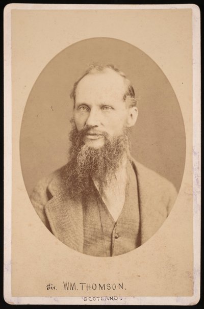 Porträtt av Sir William Thomson, 1:e baron Kelvin 1824-1907, 1876. av Centennial Photographic Company