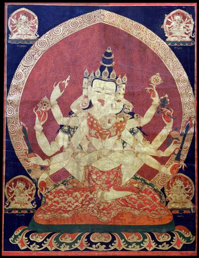 Guhyasamaja Akshobhyavajra Tanaka, 1600-talet. av Central Asian Art.