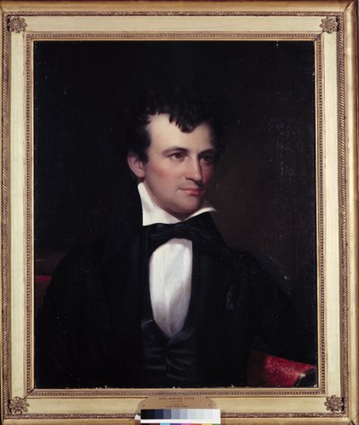 John Howard Payne olja på duk av Cephas Giovanni Thompson