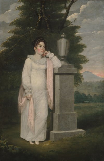 Mrs. Cephas Thompson Olivia Leonard, ca. 1810-20. av Cephas Thompson