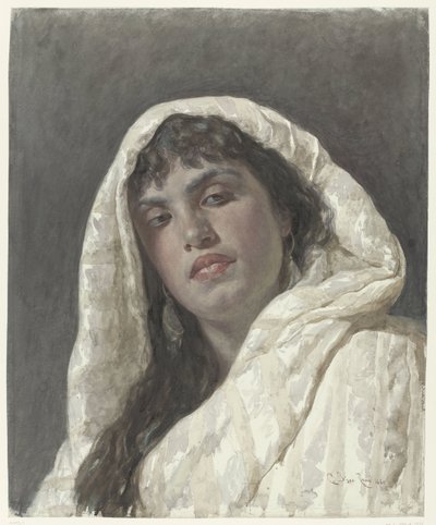 Byst av en orientalisk kvinna av Cesare Biseo