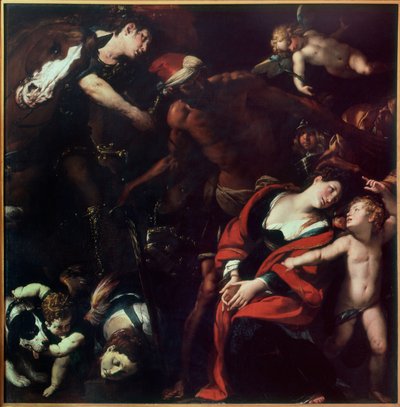 St. Rufinas och St. Secundas martyrskap (målningen av tre konstnärer) av Cesare Morazzone Pier Francesco and Cerano Procaccini