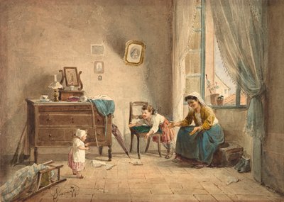 Det första steget, 1800-talet. av Cesare Provaggi